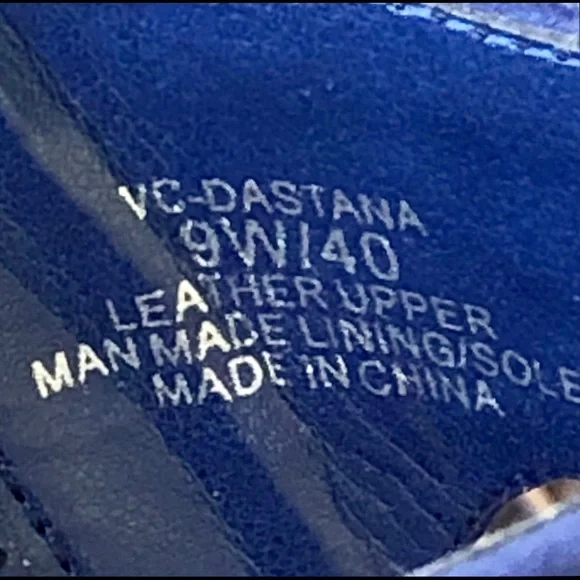 Vince Camuto Dastana Blue Sandals Peep toe sz 9 - Picture 9 of 10